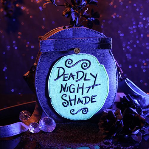 Entertainment Earth Exclusive Loungefly Nightmare before Christmas Deadly nightshade bag (GLow in the Dark)