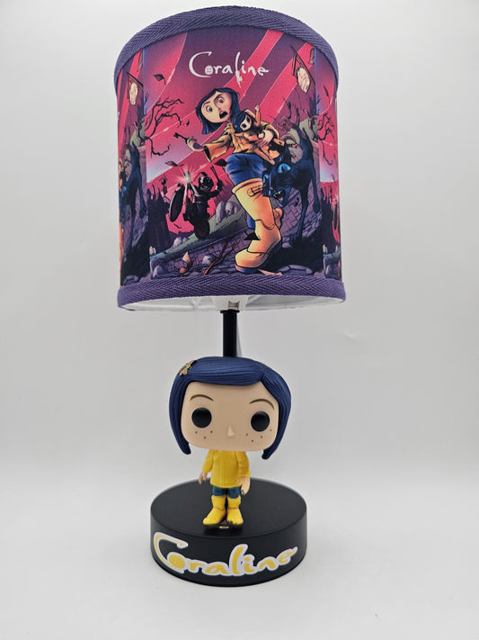 Deadlitecustomz Horror Lamp "Coraline"